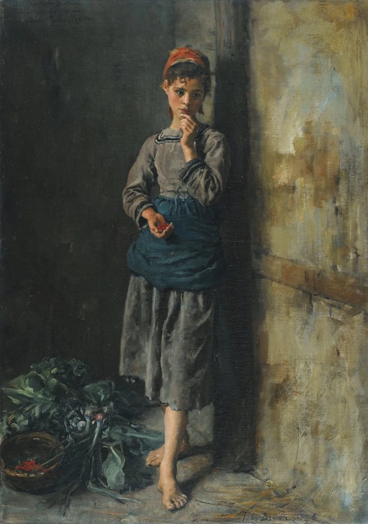 Ragazza che mangia ciliegie 1860